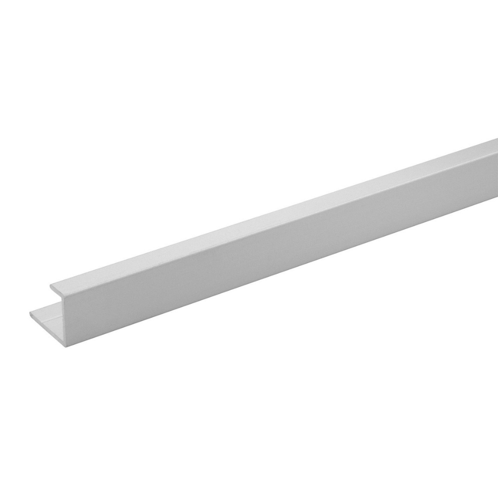 Cut out image of the Showerwall Compact Satin Silver End Trim
